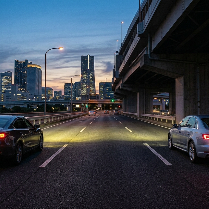 【豆知識】なぜ国産車は橋の下ですぐライトが点くのに 欧州車はしばらく点かないのか